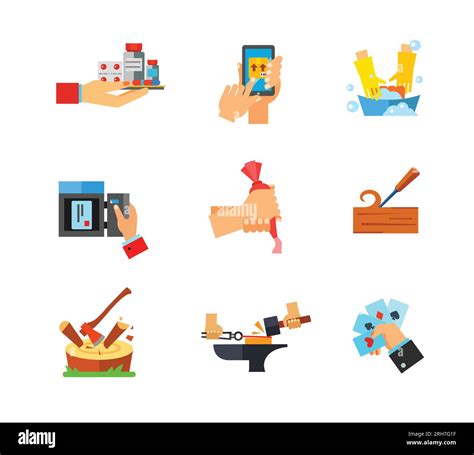 Professions Icon Set Stock Vector Image And Art Alamy