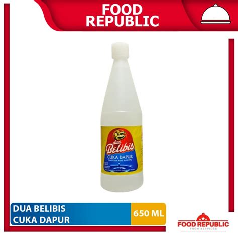 jual dua belibis cuka dapur  ml white kitchen vinegar cuka putih