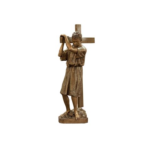 St. Simon of Cyrene Statue | Global Bronze Inc.