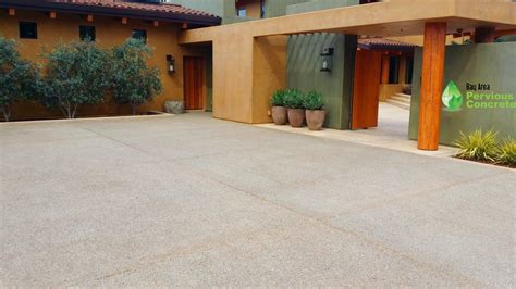 Polished Pervious Concrete Create Decadent Driveways Bay Area