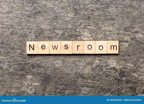 NEWSROOM Word Made With Wooden Blocks Concept Stock Photo Image Of