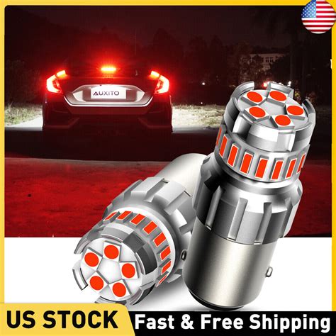 Auxito Pcs Led Red Reverse Brake Stop Tail Parking Light Lamp