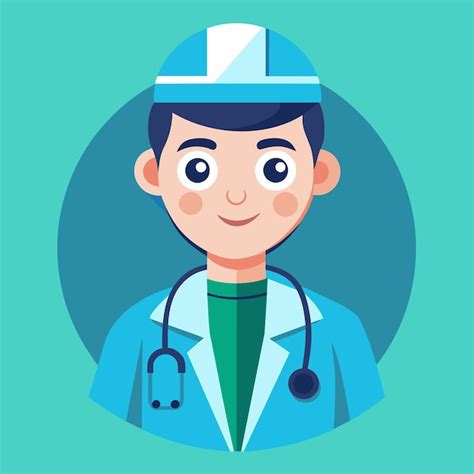 Flat Vector Illustration Of An Anesthesiologist Premium AI Generated