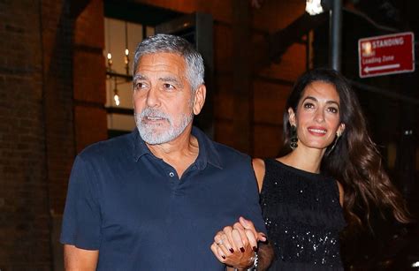 George Et Amal Clooney Couple Stylé Et Cool En Sortie Nocturne Elle