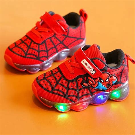 Spiderman LED Toddler Boots — Comfy Children Shoes