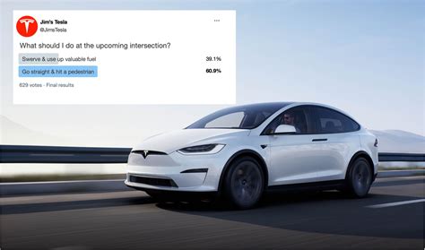 New self-driving Tesla automatically creates Twitter poll to decide