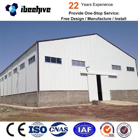 Large Span Light Steel Structure Workshop Warehouse China Iron