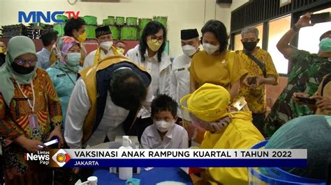 Menko Airlangga Hartarto Tinjau Vaksinasi Anak LintasiNewsPagi 03 01