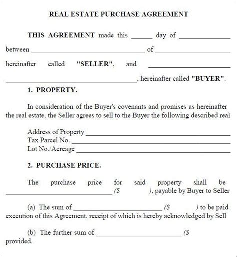 Purchase Contract Template Word | Template.vercel.app