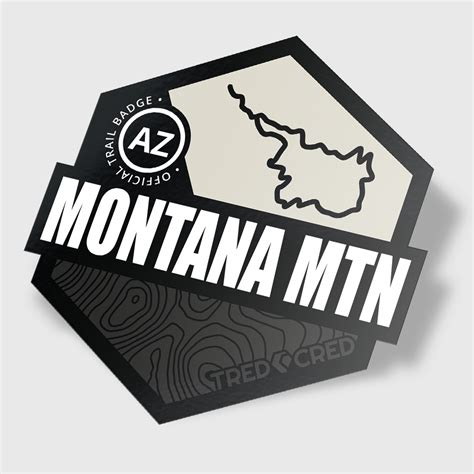 Montana Mountain Trail Sticker - Tred Cred