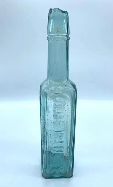 The Riley Sauce Sheffield Glass Bottle Shear Top Vintage Antique 14 99 Picclick Au