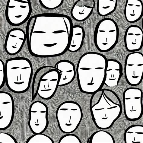 Outline Of Faces Wallpaper Stable Diffusion OpenArt