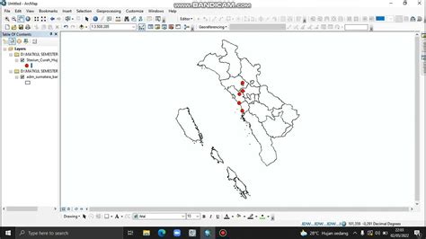 Pemetaan Curah Hujan Dengan Metode Isohyetidw Menggunakan Arcgis Youtube