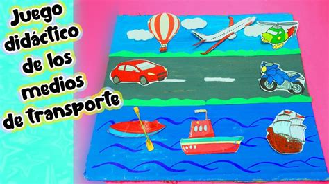 Medios De Transporte Juego Did Ctico De Cart N Didactic Game Means Of