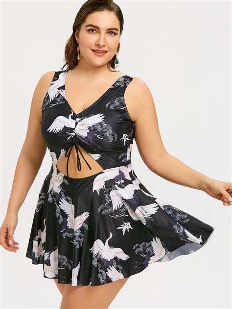 Plus Size One Piece Sexy Plus Size Plus Size Tops Bathing Suit Dress