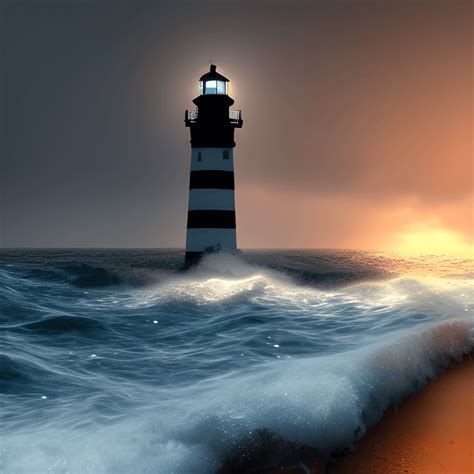 K Ultra Realistic Lighthouse On The Beach Heavy Creative Fabrica