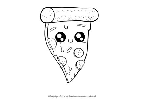 Los Mejores Dibujos De Pizza Para Colorear ☀️ Todo Para Colorear