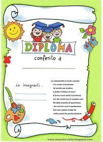 Idee Su Diplomi Per Bambini Diploma Di Scuola Materna Le Idee