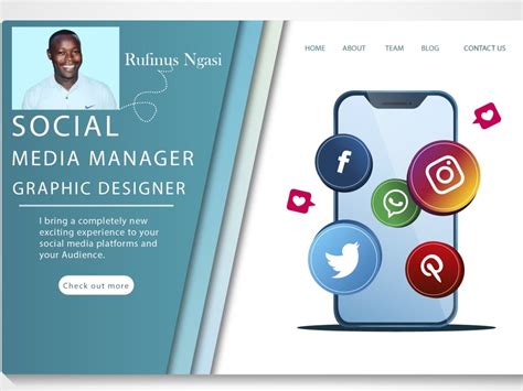 A Social Media Manager Logo Poster Banner Designer For Fixed