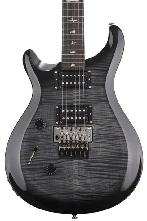 Prs Se Custom 24 Floyd Left Handed Electric Guitar Charcoal Burst Sweetwater