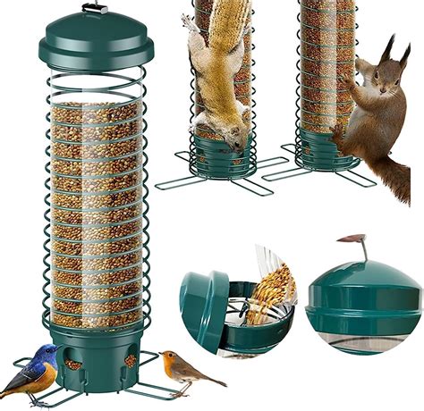 Squirrel Proof Bird Feeders Spinn Er With Weight Activated