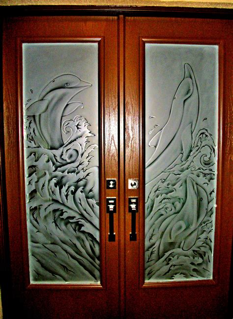 Modern Glass Etching Designs For Doors Glass Door Ideas