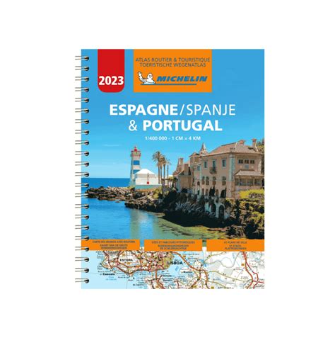 Road Atlas Spain And Portugal Spiral Bound Michelin Boutique De L