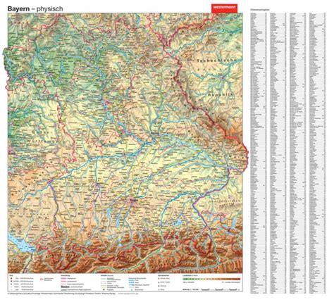 Handkarten Geographie Im 10er Set Bayern Physisch Politisch Mit