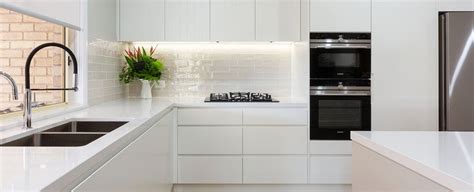 Modern White Kitchen Kellyville By Premier Kitchens Australia