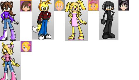 All my Furry and Anime friends by superphyscosonicfan on DeviantArt