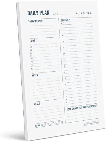 Amazon Utytrees Daily Planner Pad X With Undated