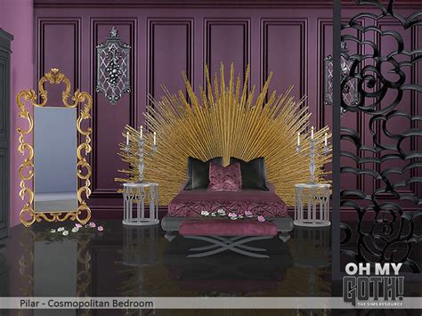 The Sims Resource Oh My Goth Cosmopolitan Bedroom