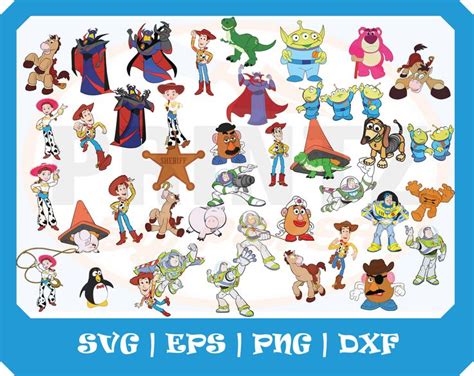toy story svg characters toy story  svg files  cricut