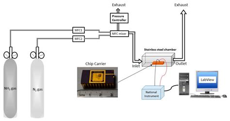 Schematic Of Gas Sensing Setup Download Scientific Diagram