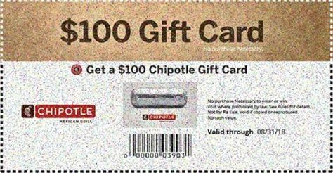 Chipotle $100 Gift Card Giveaway