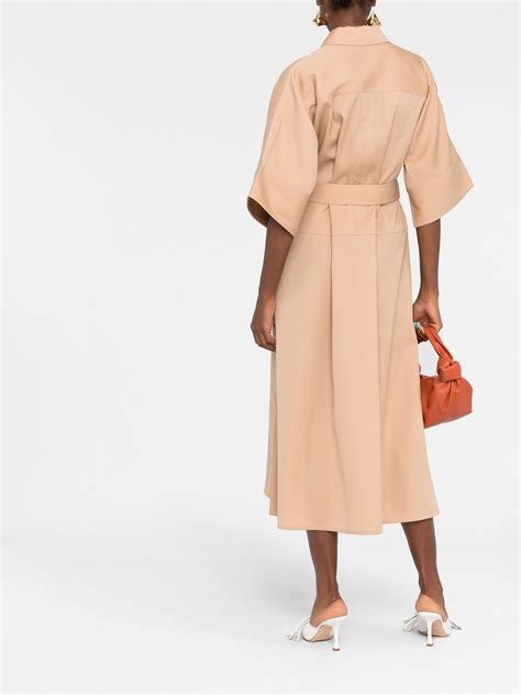 Jil Sander Virgin Wool Mid Length Dress Farfetch