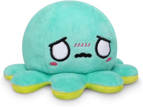 The Original Reversible Octopus Plushie Pink Aqua Cute Sensory