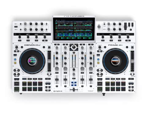 Denon Prime 4 Standalone Dj Controller White Long And Mcquade