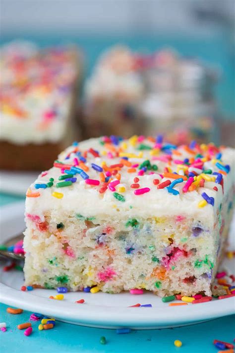 Funfetti Cake Made In X Inch Pan Fluffy And Moist