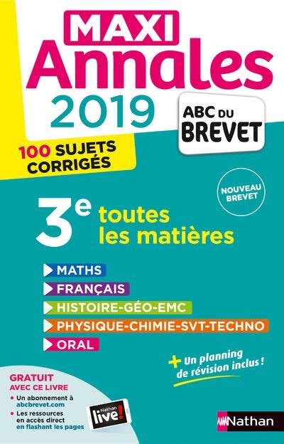 Maxi Annales Abc Brevet Toutes Les Mati Res Edition Broch