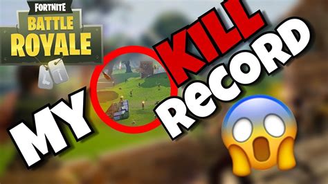 My Kill Record Fortnite Highlights Youtube