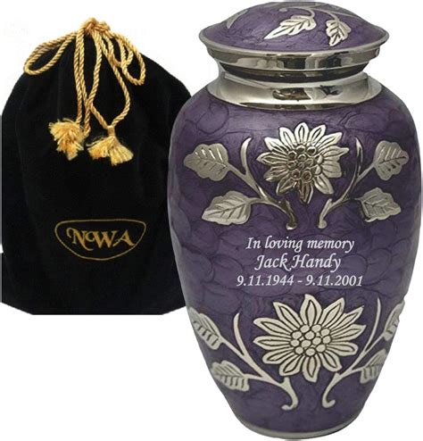 Amazon Purple Large Urn For Humans Personalized Cremation Urn