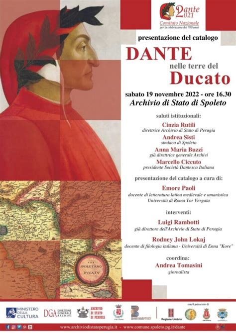 Presentazione Del Catalogo Dante Nelle Terre Del Ducato Due Mondi