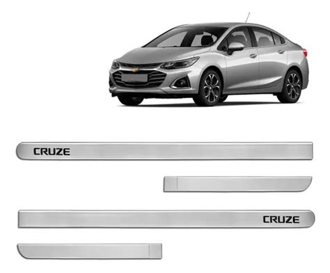 Jogo De Friso Lateral Cruze 2012 A 2023 Prata Switchblade