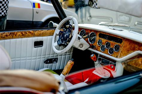 Classic Convertible Car Interior with Luxury Details · Free Stock Photo