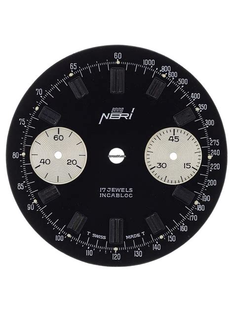 Neri Black Original Dial For Chronograph Valjoux With For