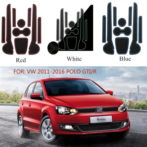 9 Adet Araba Styling Etiketler Polo MK5 6R Polo 2018 I In 2017 2011 Kap