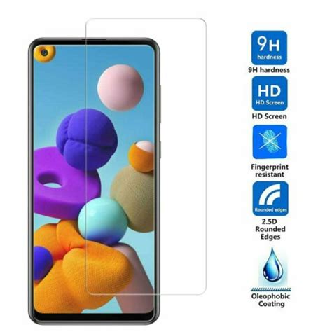 2 Pack Tempered Glass Screen Protector Clear For Samsung Galaxy A21 A21s Ebay