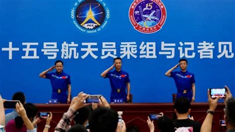 China S Shenzhou 15 Astronauts Meet Press After Returning To Earth CGTN