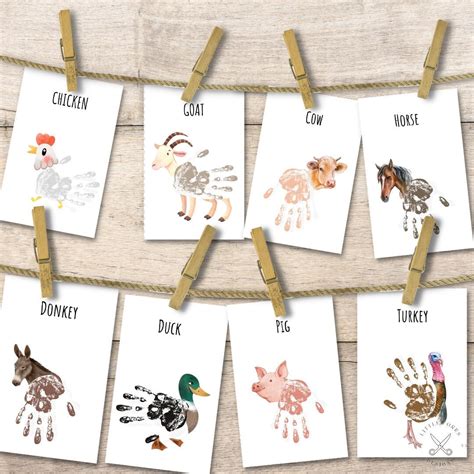 Farm Animal Handprint Art/ DIY Handprint Art/ Classroom, 48% OFF